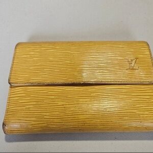 Louis Vuitton Purple and Yellow Wallet